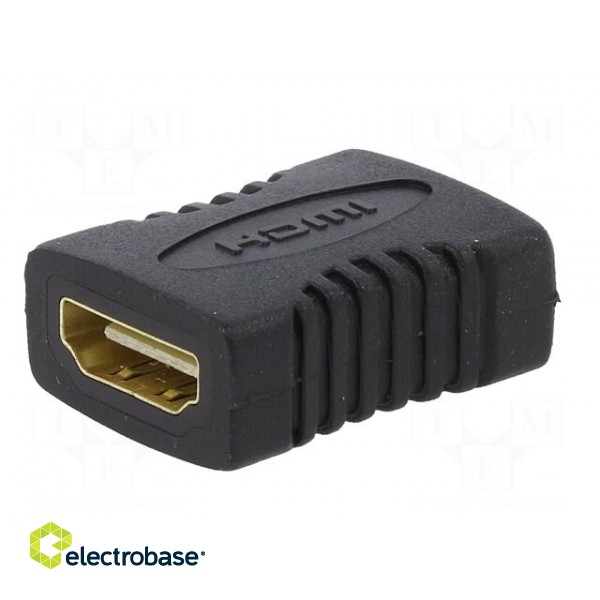 Adapter | HDMI socket,both sides | black image 2