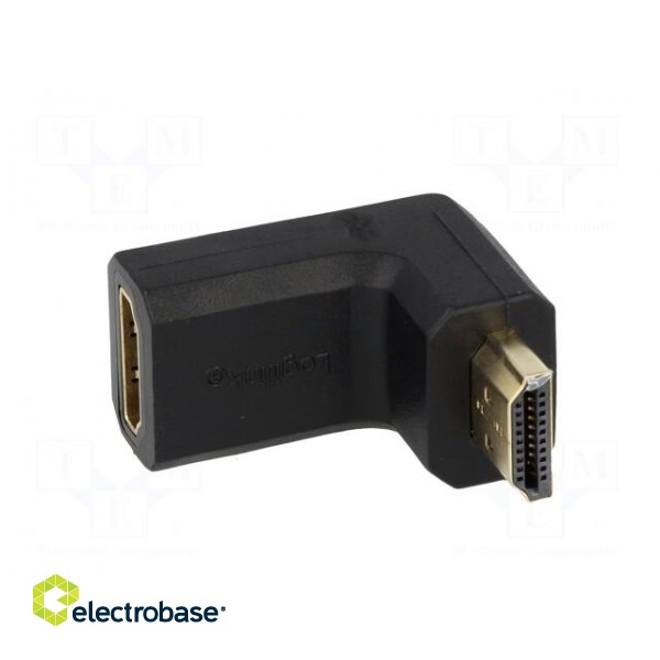 Adapter | HDMI socket,HDMI socket 90° | Colour: black image 3
