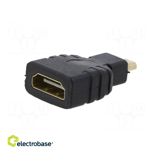 Adapter | HDMI socket,micro HDMI plug | black фото 2