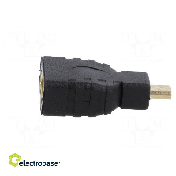 Adapter | HDMI socket,micro HDMI plug | black фото 3