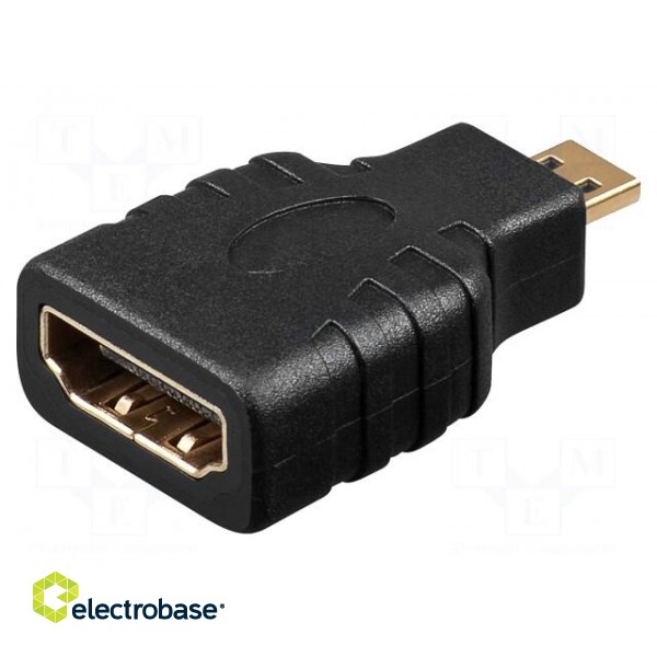 Adapter | HDMI socket,micro HDMI plug | black