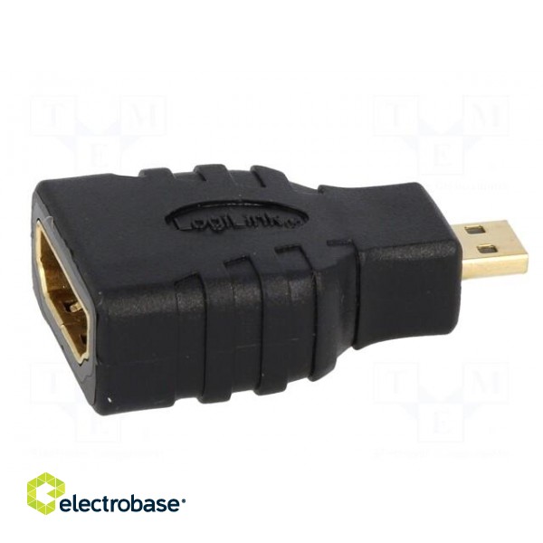 Adapter | HDMI socket,HDMI micro plug | Colour: black image 3