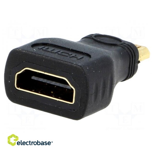 Adapter | HDMI socket,mini HDMI plug image 1