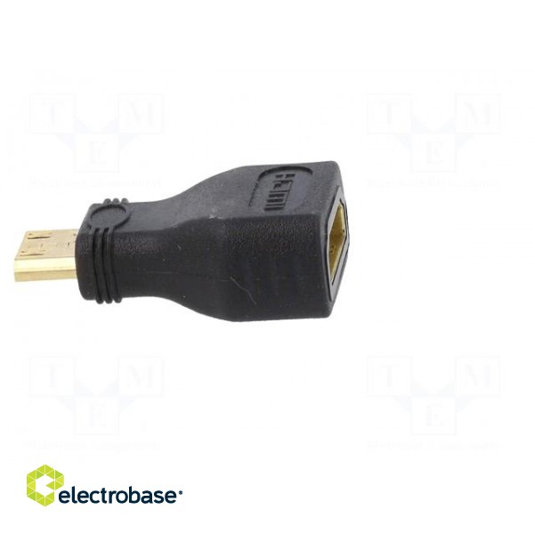 Adapter | HDMI socket,mini HDMI plug | black paveikslėlis 8