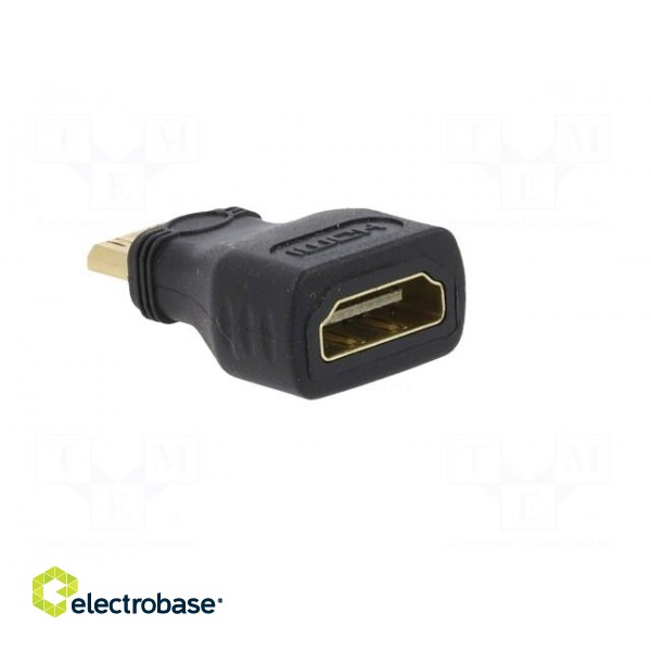 Adapter | HDMI socket,mini HDMI plug | black paveikslėlis 9