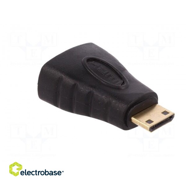 Adapter | HDMI socket,HDMI mini plug | Colour: black фото 4