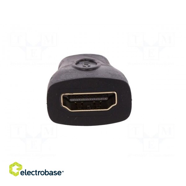 Adapter | HDMI socket,HDMI mini plug | Colour: black фото 9
