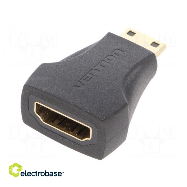 Adapter | HDMI socket,mini HDMI plug | black фото 1