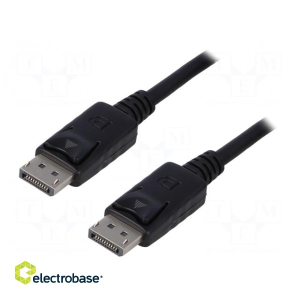 Cable | DisplayPort 1.1 | DisplayPort plug,both sides | 3m | black