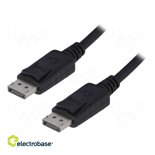Cable | DisplayPort 1.1 | DisplayPort plug,both sides | 5m | black