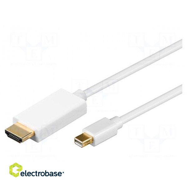 Cable | DisplayPort 1.1 | mini DisplayPort plug,HDMI plug | 2m