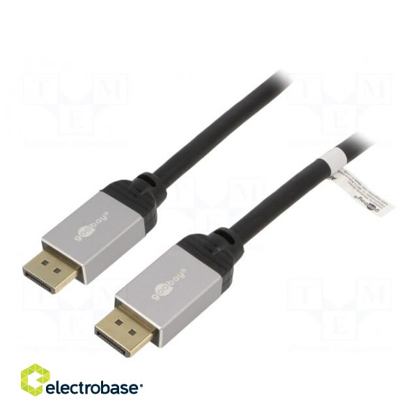 Cable | DisplayPort 1.2 | DisplayPort plug,both sides | PVC | Len: 3m
