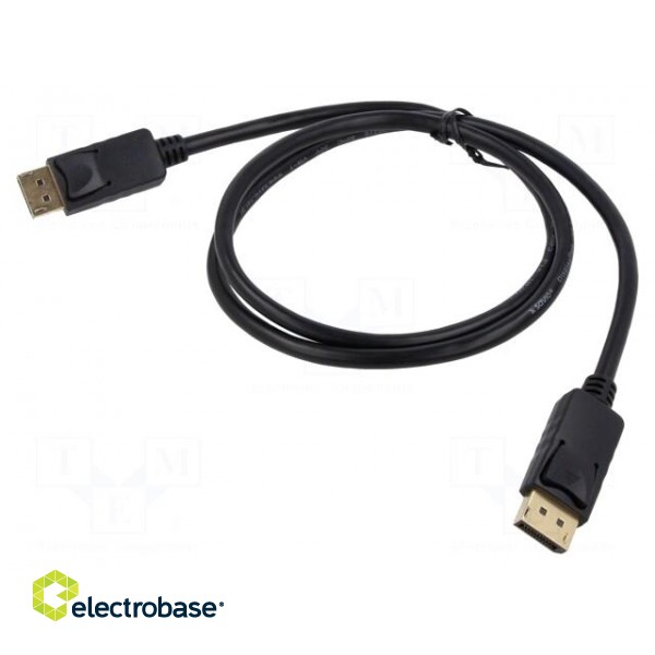 Cable | DisplayPort 1.2 | DisplayPort plug,both sides | Len: 1m