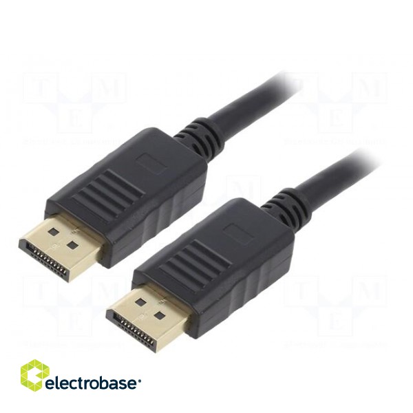 Cable | DisplayPort 1.2 | DisplayPort plug,both sides | PVC | 1.8m
