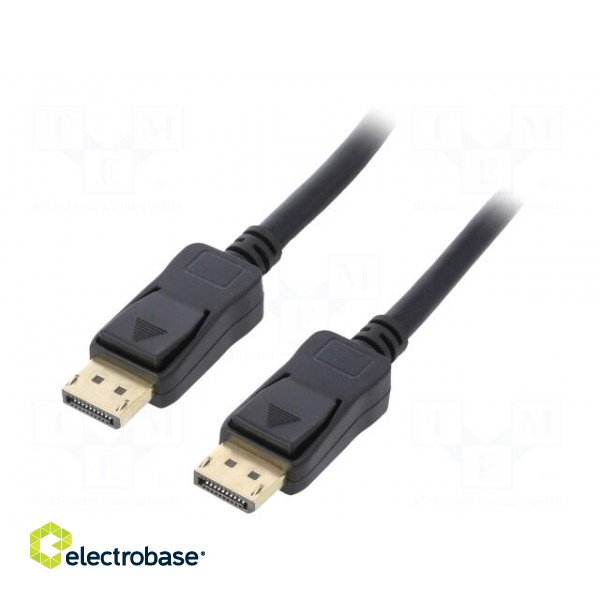 Cable | DisplayPort 1.4 | DisplayPort plug,both sides | 0.5m | black