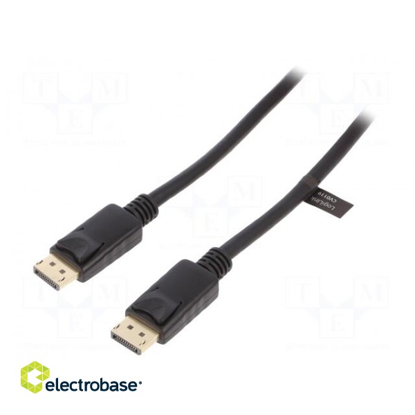 Cable | DisplayPort 1.4 | DisplayPort plug,both sides | 1m | black