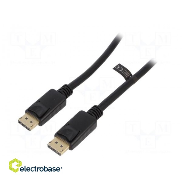 Cable | DisplayPort 1.4 | DisplayPort plug,both sides | 2m | black