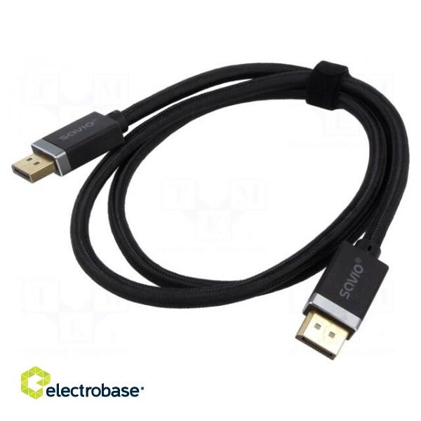 Cable | DisplayPort 1.4 | DisplayPort plug,both sides | textile | 1m