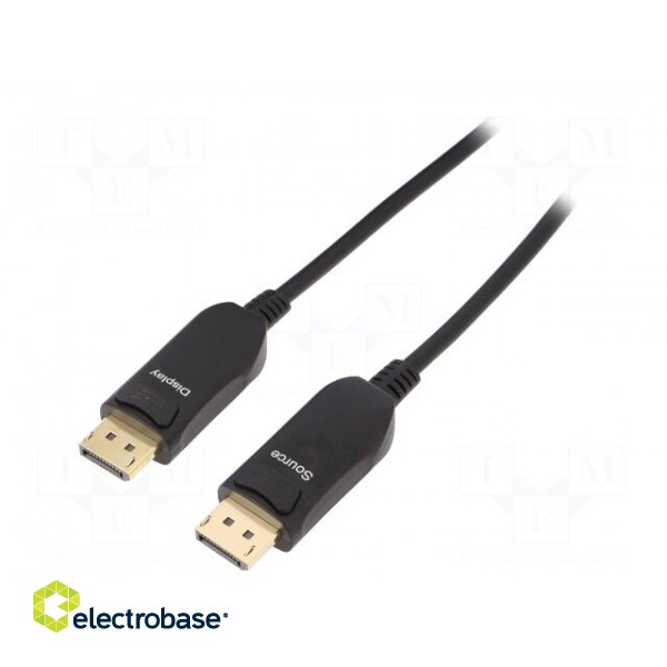 Cable | DisplayPort 1.4,HDCP 2.2,optical | 20m | black фото 2