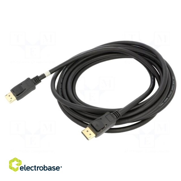 Cable | DisplayPort 2.1 | DisplayPort plug,both sides | 5m | black