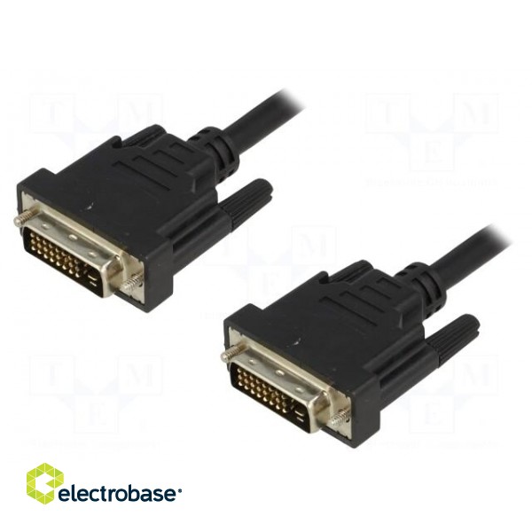 Cable | dual link | DVI-D (24+1) plug,both sides | 2m | black