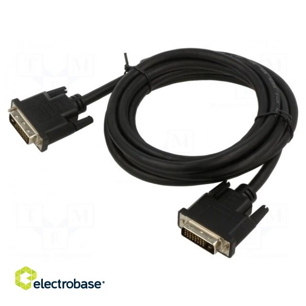 Cable | dual link | DVI-D (24+1) plug,both sides | textile | 1.8m