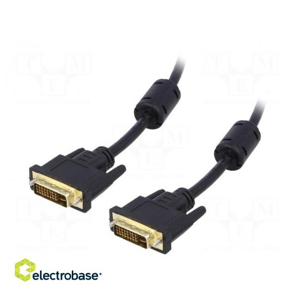 Cable | DVI-I (24+5) plug,both sides | 1.8m | black