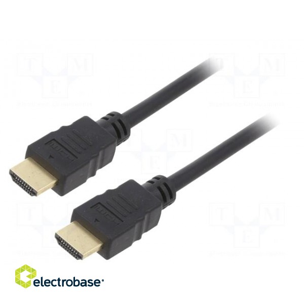 Cable | HDCP 2.2,HDMI 2.0 | HDMI plug,both sides | PVC | 2m | black