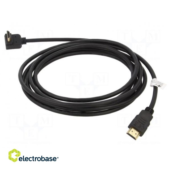 Cable | HDCP 2.2,HDMI 2.0 | HDMI plug,HDMI plug 270° | PVC | 1.5m