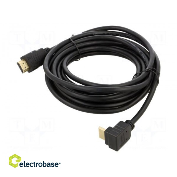 Cable | HDCP 2.2,HDMI 2.0 | HDMI plug,HDMI plug 270° | PVC | 5m