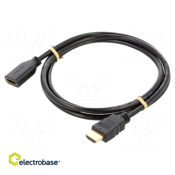 Cable | HDCP 2.2,HDMI 2.0 | HDMI socket,HDMI plug | 1.5m | black