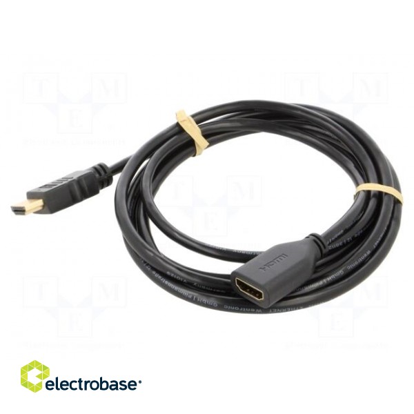 Cable | HDCP 2.2,HDMI 2.0 | HDMI socket,HDMI plug | 2m | black