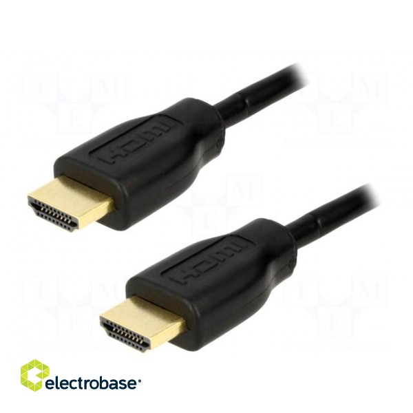 Cable | HDMI 1.4 | HDMI plug,both sides | 500mm | black
