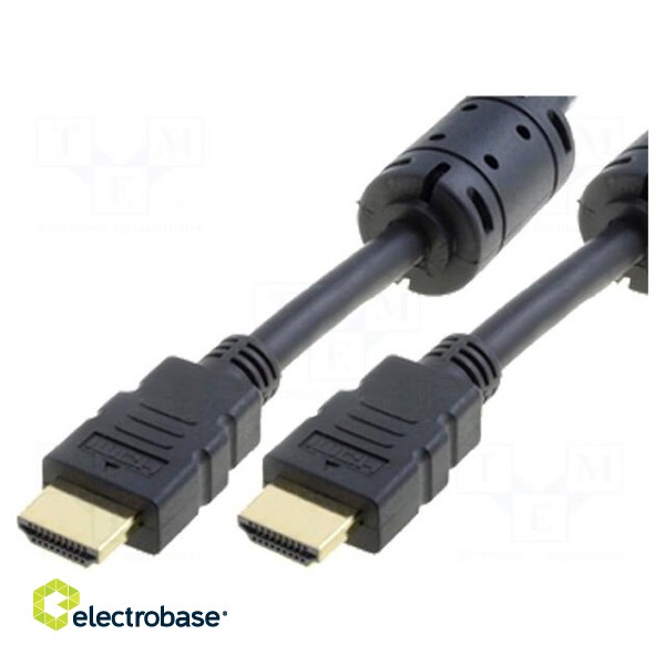 Cable | HDMI 1.4 | HDMI plug,both sides | 5m | black