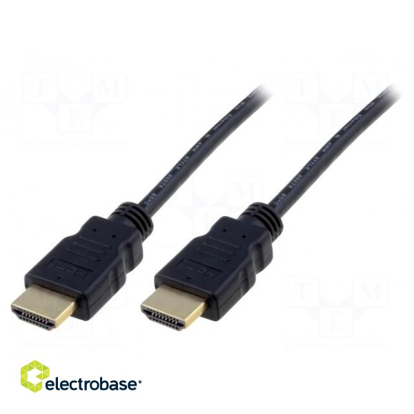 Cable | HDMI 1.4 | HDMI plug,both sides | 5m | black