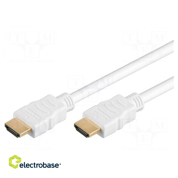 Cable | HDMI 1.4 | HDMI plug,both sides | 3m | white