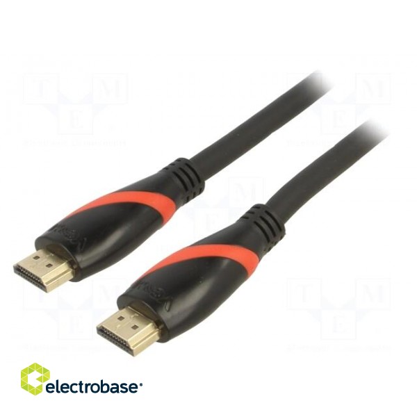 Cable | HDMI 1.4 | HDMI plug,both sides | PVC | 3m | black | Core: Cu