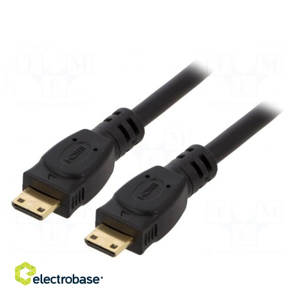 Cable | HDMI 2.0 | mini HDMI plug,both sides | PVC | 1.8m | black