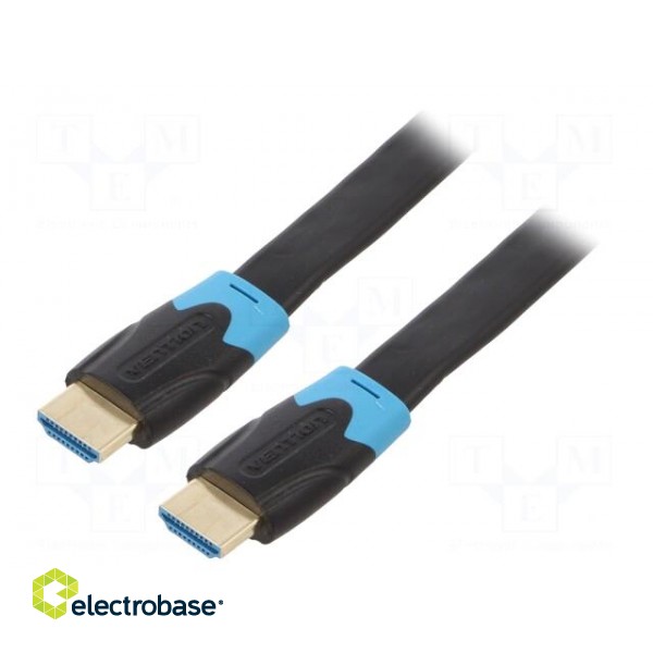 Cable | HDMI 1.4 | HDMI plug,both sides | PVC | 5m | black | 28AWG