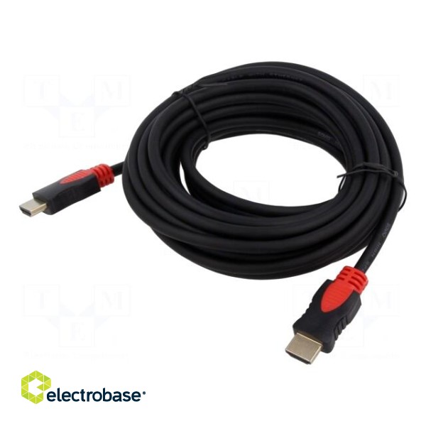 Cable | HDMI 2.0 | HDMI plug,both sides | Len: 7.5m | black | 30AWG