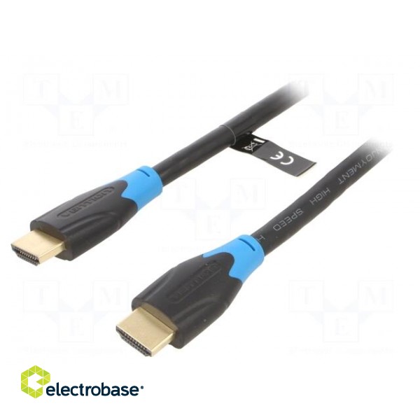 Cable | HDMI 2.0 | HDMI plug,both sides | PVC | 2m | black | 28AWG,30AWG