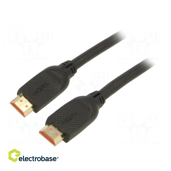 Cable | HDMI 2.0 | HDMI plug,both sides | PVC | 3m | black | 32AWG