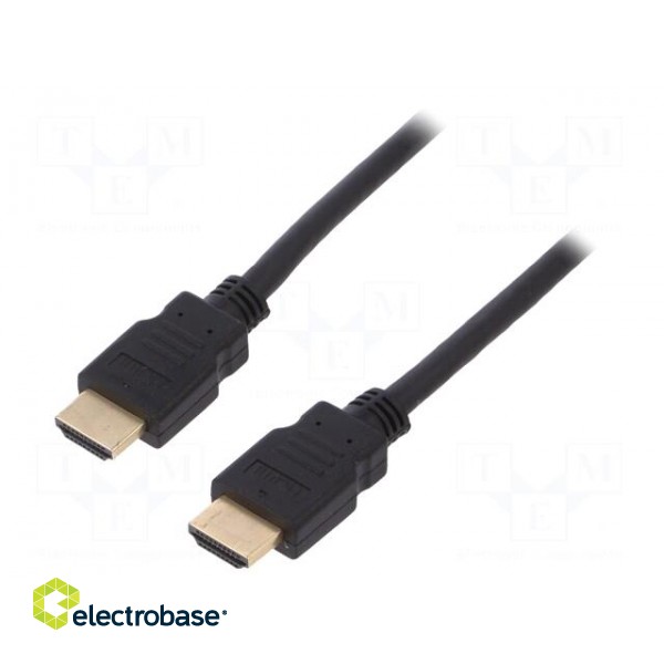 Cable | HDMI 2.1 | HDMI plug,both sides | 0.5m | black