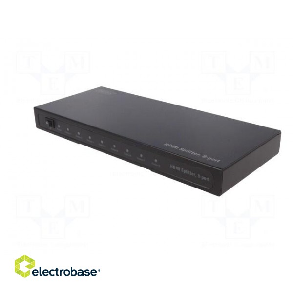 Splitter | HDCP 1.2 | Colour: black | Input: HDMI socket | 1920x1080px paveikslėlis 2