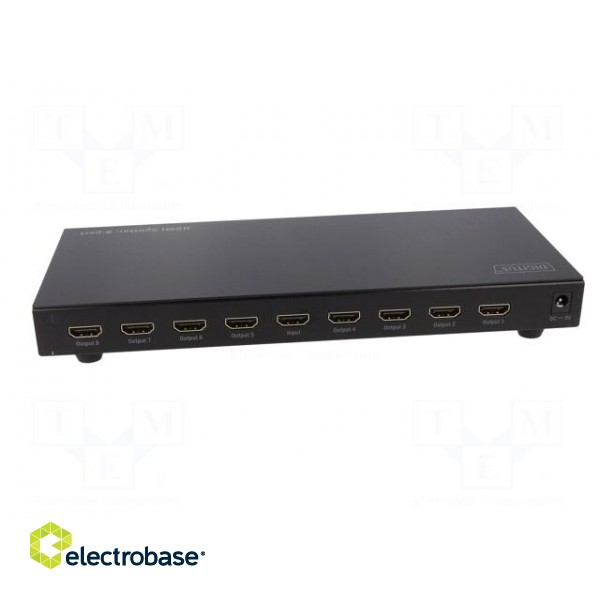 Splitter | HDCP 1.2 | black | Input: HDMI socket | Out: HDMI socket x8 image 5