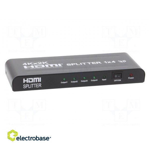 Splitter | HDCP,HDMI 1.4 | black | Input: HDMI socket фото 9