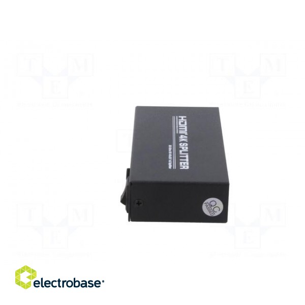 Splitter | HDMI 1.4 | black | Input: DC socket,HDMI socket image 3
