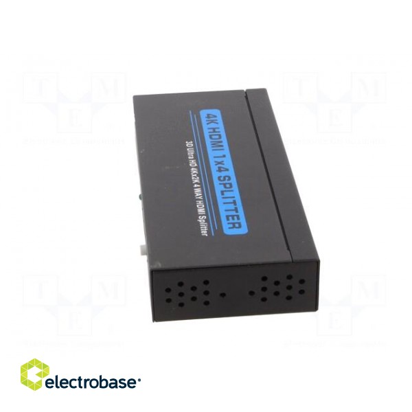 Splitter | HDMI 1.4 | Colour: black | Input: DC socket,HDMI socket image 3