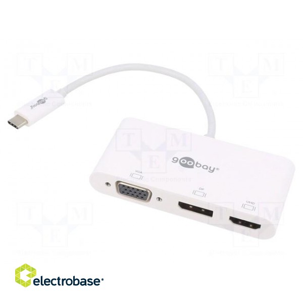 Adapter | DisplayPort 1.2,HDMI 1.4,USB 3.0 | 0.15m | white | white