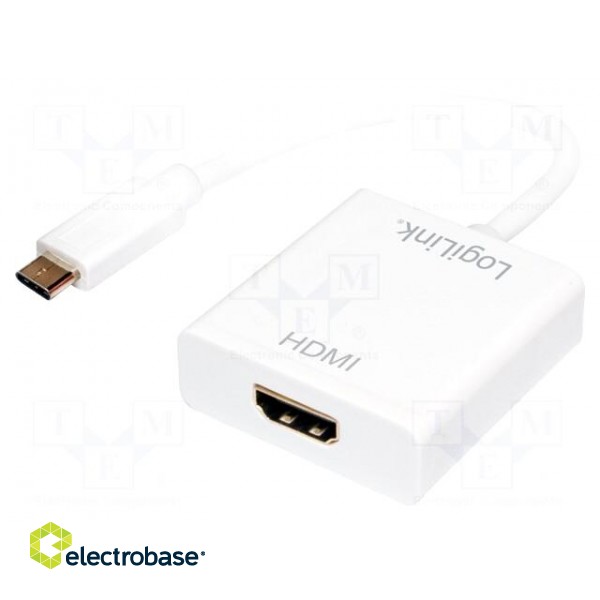 Adapter | HDCP 1.3,HDMI 1.4,USB 3.0 | HDMI socket,USB C plug